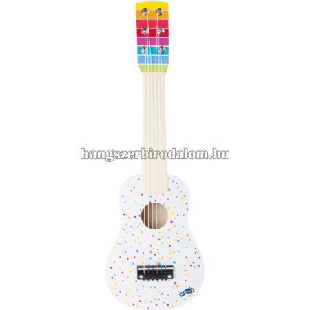 Small foot 10382 Sound Fehér, szivárvány mintás gitár