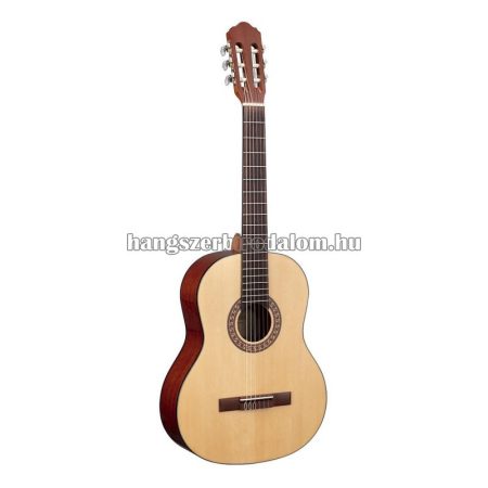 TC902 - 4/4-es klasszikus gitár lucfenyő fedlappal és fényes felülettel