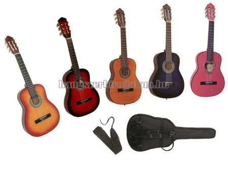 MSA 1/4 gitár tartozékokkal, több színben, 3-5 éves méret